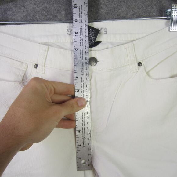 Old Navy Jeans Womens 8 White Low Rise Skinny Leg Stretch Denim Pants - Picture 5 of 8